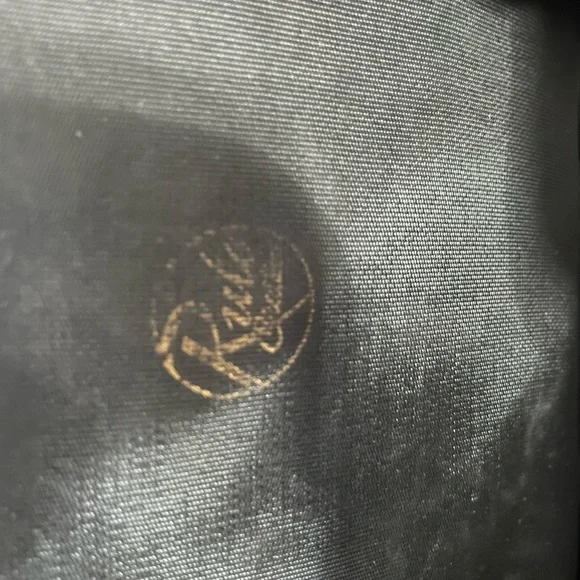 Vintage Rulo Creations Black Satin Clutch - Picture 5 of 5